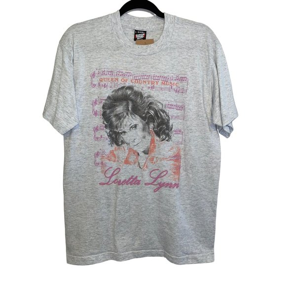 Vintage Loretta Lynn Shirt 1980s Queen of Country Concert Shirt - Picture 1 of 3